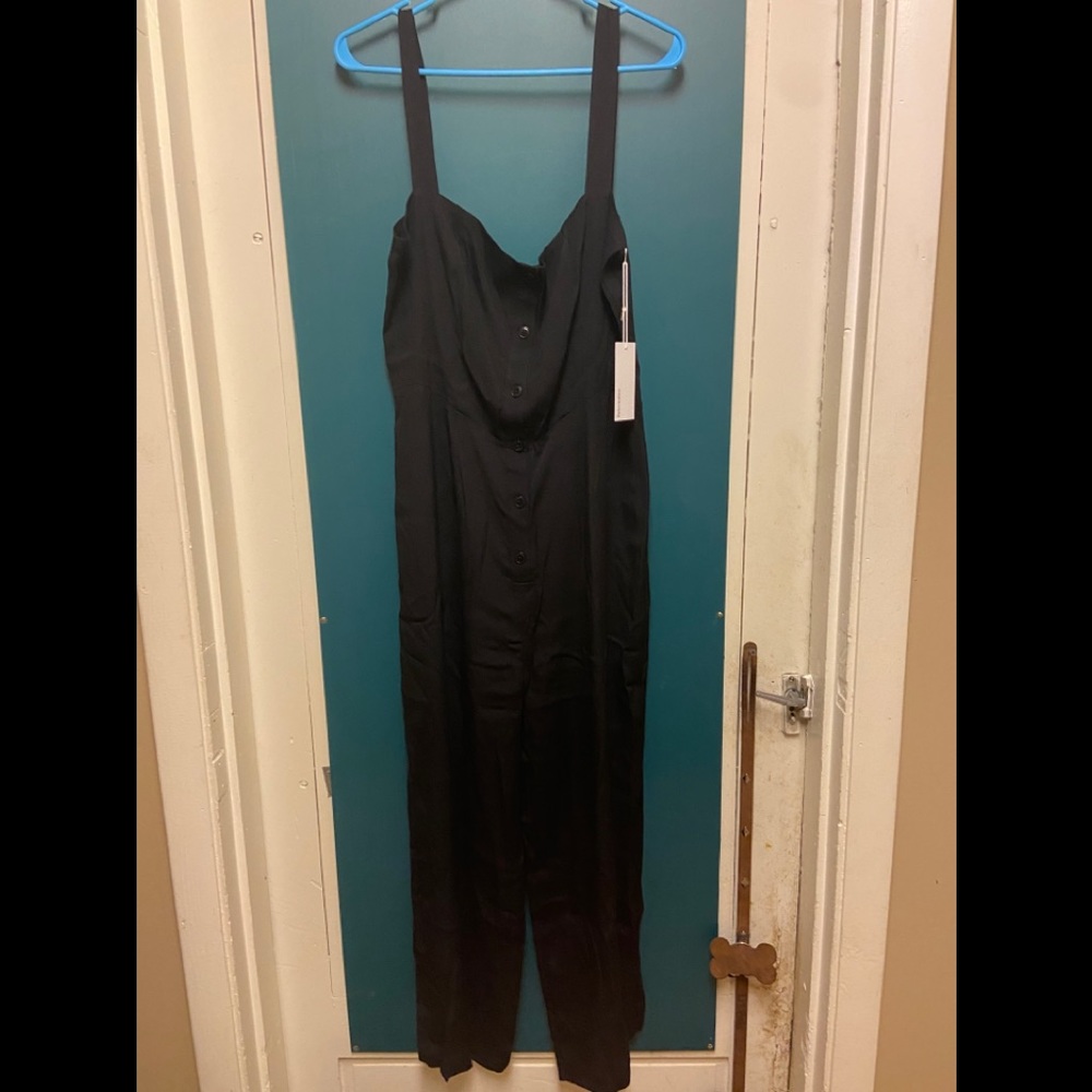 Pretty wide leg black jumpsuit